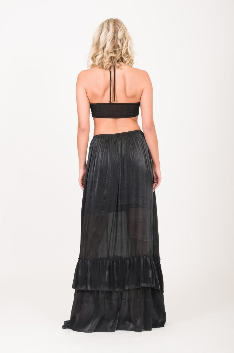 Maxi Dress With Knit Corsage - Image 2